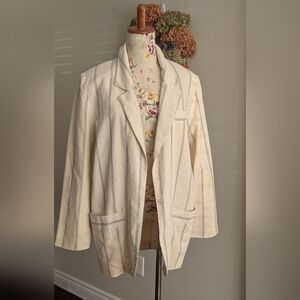 Together Women's vintage Cream Blazer‎